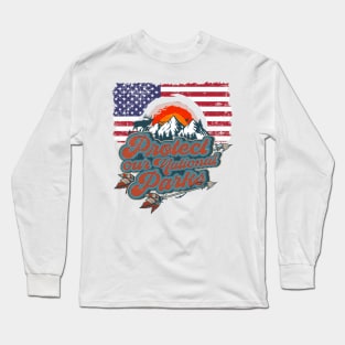 PROTECT OUR NATIONAL PARKS VINTAGE POSTER Long Sleeve T-Shirt